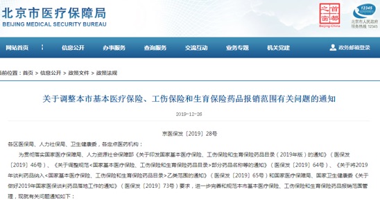 臨床價值不高、副作用大多款藥品被調出北京醫保目錄