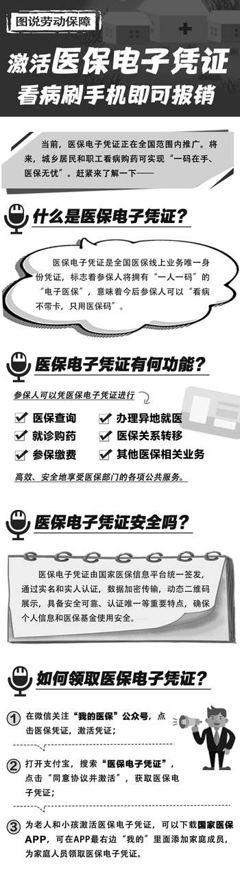 激活醫保電子憑證看病刷手機即可報銷