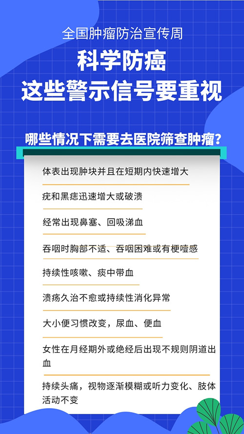 科學(xué)防癌:身體出現(xiàn)這些警示信號要重視-易網(wǎng)健康<a href=http://www.gyfww.com/jkys/ target=_blank class=infotextkey>養(yǎng)生</a>網(wǎng) 科學(xué)防癌:身體出現(xiàn)這些警示信號要重視