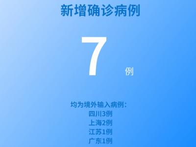 國家衛健委：5月27日新增新冠肺炎確診病例7例均為境外輸入病例