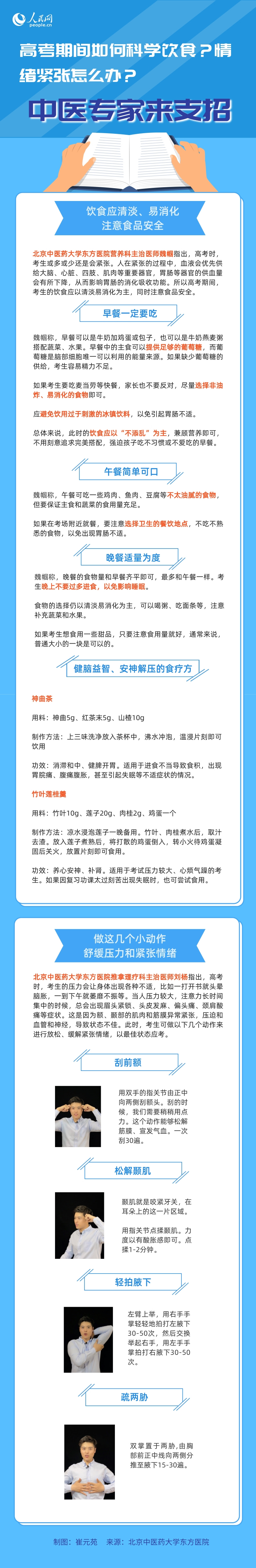 高考期間如何科學飲食？情緒緊張怎么辦？中醫專家來支招