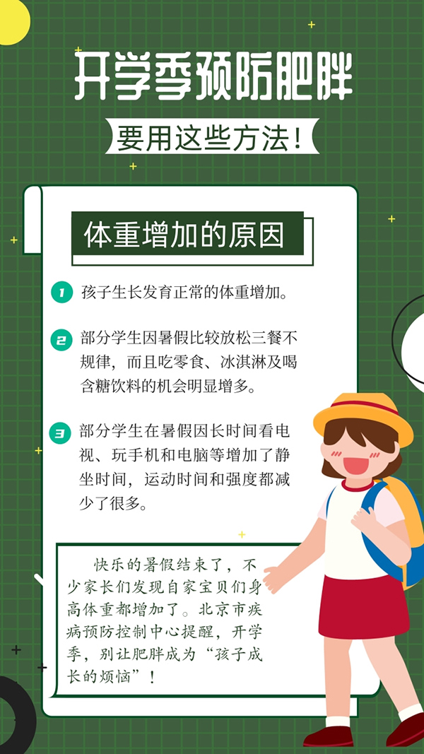 開學季預防肥胖要用這些方法！