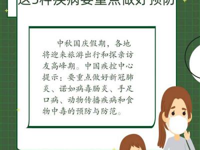健康過雙節中疾控提示這5種疾病要重點做好預防