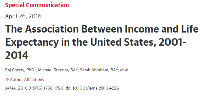JAMA：越有錢的人越長壽！窮人：我們不配嗎？