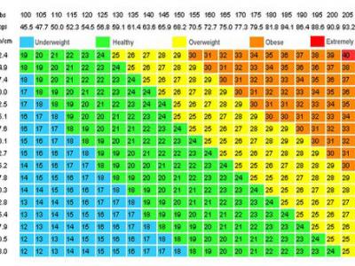 人體的體重指數的計算方法和公式