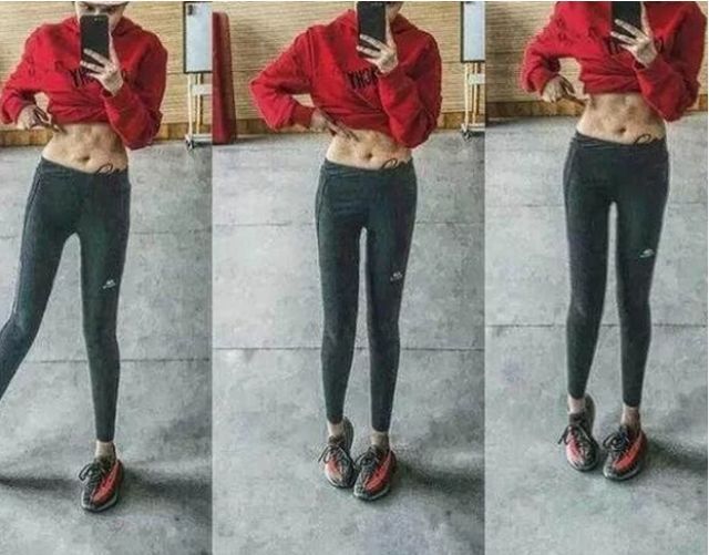 趙本山的女兒瘦成網紅臉，曬馬甲線A4腰網友稱太假