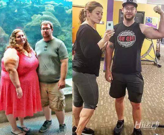 男子陪伴妻子減肥3年，甩掉280斤的胖妞逆襲成美女