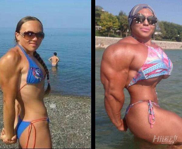 健身版的“朱莉”！91年妹子發現健身天賦后，練太大塊了！