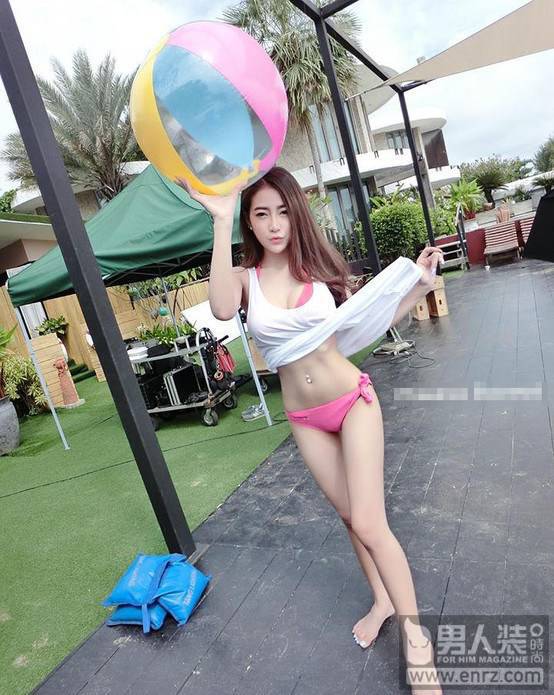 泰國汽車寶貝身材火辣 健身照更美