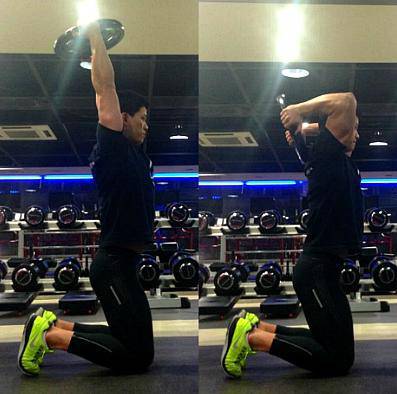 用最簡單的道具練全身 杠鈴片做運動