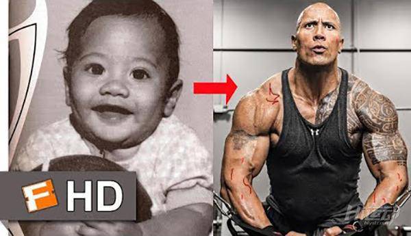 巨石強森女兒剛剛出生，竟然半夜又跑去健身房了