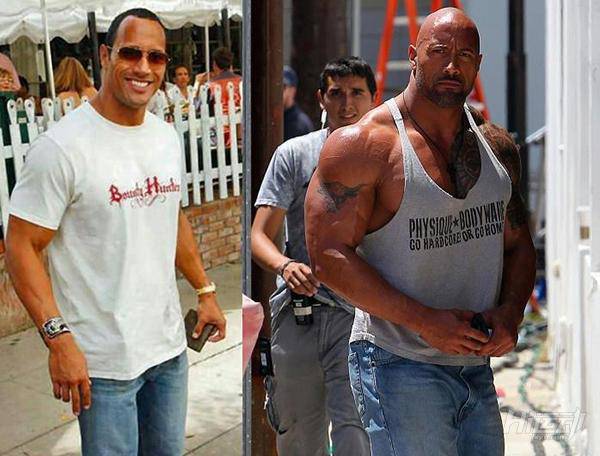 巨石強森女兒剛剛出生，竟然半夜又跑去健身房了