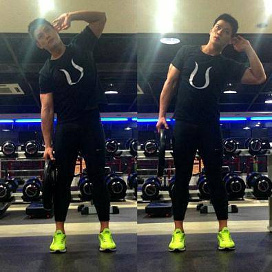 用最簡單的道具練全身 杠鈴片做運動