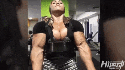 健身版的“朱莉”！91年妹子發現健身天賦后，練太大塊了！