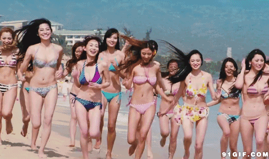 夏天運(yùn)動(dòng)的季節(jié) 美女的健身GIF