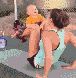 帶著寶寶一起運動 健身辣媽必備