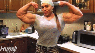 健身版的“朱莉”！91年妹子發現健身天賦后，練太大塊了！