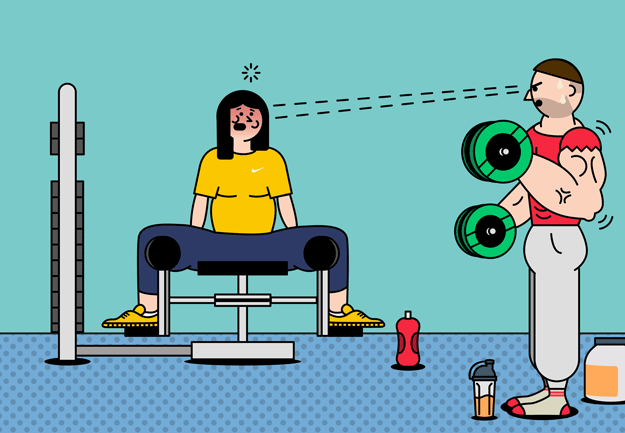 12件女生在健身房最不想碰見的尷尬事