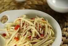 剁椒茭白炒肉絲的做法-家常味炒菜譜