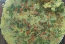 雜蔬煎蛋的做法-咸鮮味煎菜譜