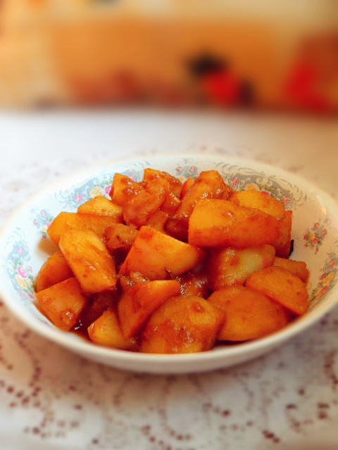 土豆燉蘿卜的做法-家常味燉菜譜