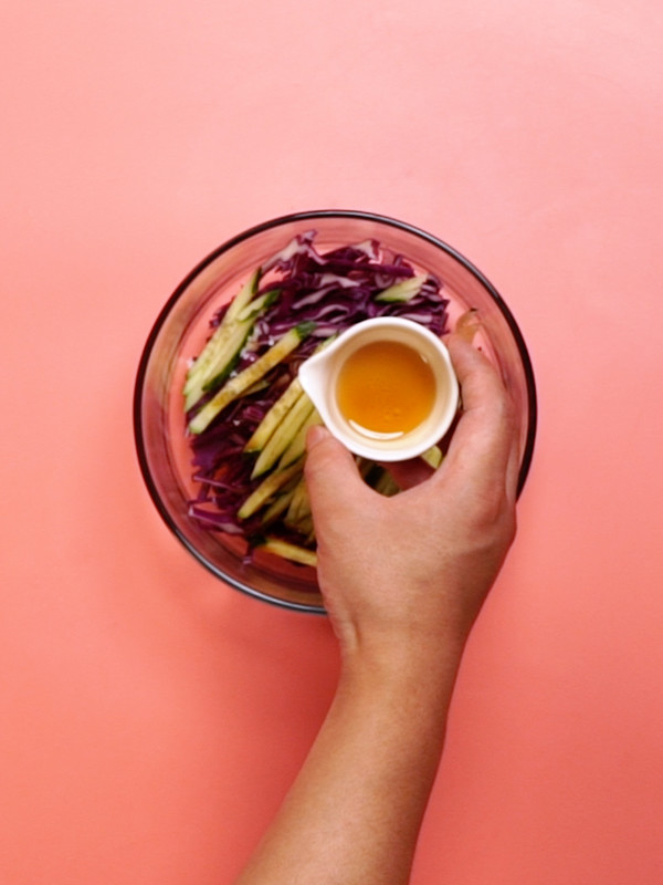 涼拌紫甘藍的做法-酸甜味拌菜譜