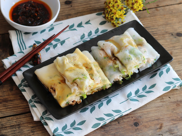 雙味卷腸粉的做法-咸鮮味蒸菜譜-易網健康養生網 雙味卷腸粉的做法-咸鮮味蒸菜譜
