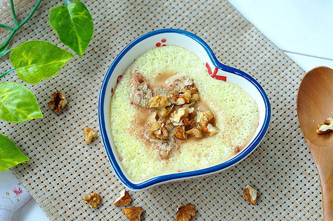 核桃蒸蛋羹的做法-家常味蒸菜譜