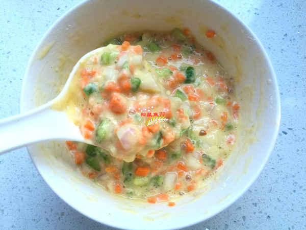 雞蛋蔬菜早餐餅的做法-家常味烙菜譜