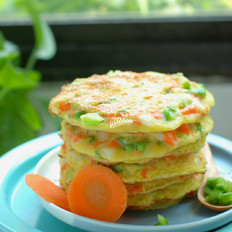 雞蛋蔬菜早餐餅的做法-家常味烙菜譜