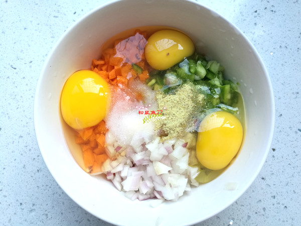 雞蛋蔬菜早餐餅的做法-家常味烙菜譜