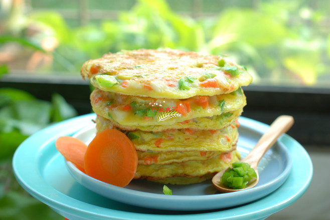 雞蛋蔬菜早餐餅的做法-家常味烙菜譜