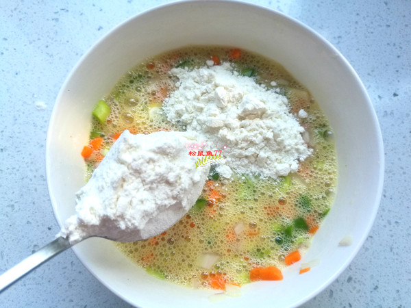 雞蛋蔬菜早餐餅的做法-家常味烙菜譜