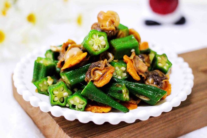 辣根溫拌秋葵毛蛤的做法-芥末味拌菜譜