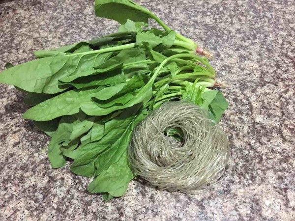 菠菜拌粉條的做法-家常味拌菜譜