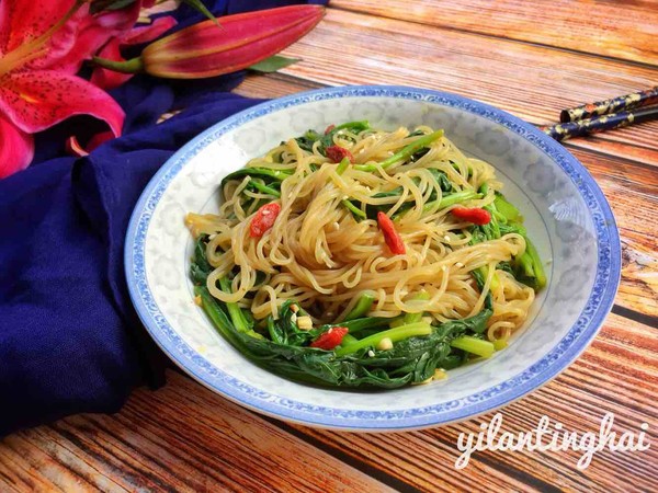 菠菜拌粉條的做法-家常味拌菜譜