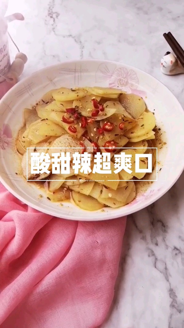 爽口土豆片的做法-酸甜味拌菜譜