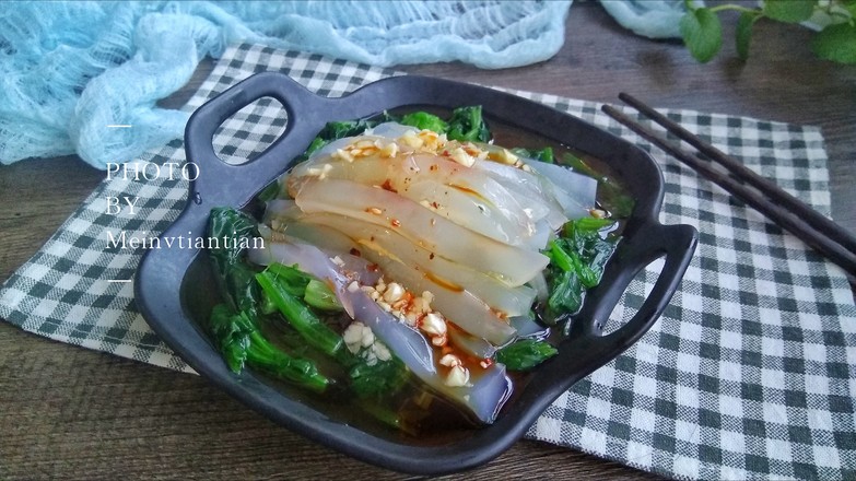 菠菜拌涼粉的做法-家常味拌菜譜