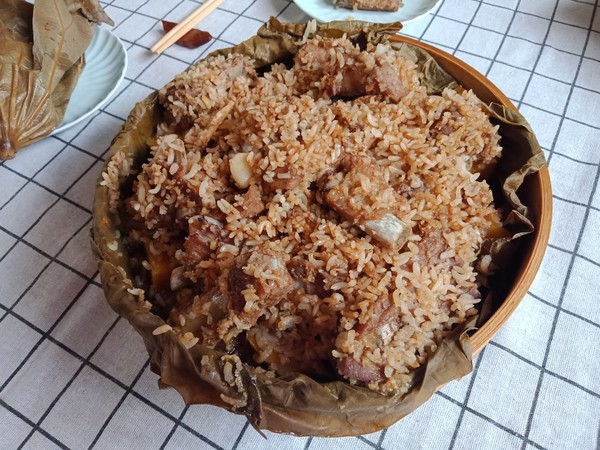 荷葉粉蒸排骨的做法-咸鮮味蒸菜譜