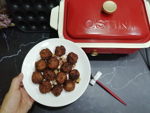 醋溜雞肉丸子的做法-酸甜味煎菜譜