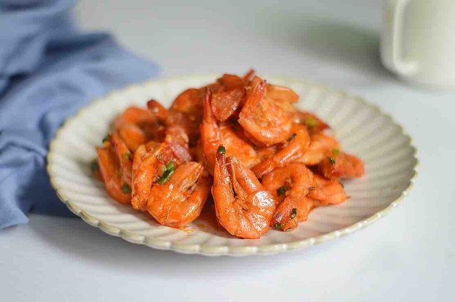 蒜香茄汁蝦的做法-咸鮮味炒菜譜