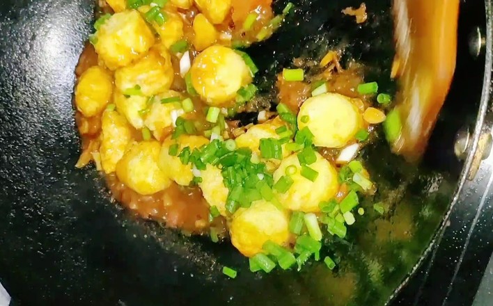 紅燒日本豆腐的做法-酸甜味燒菜譜