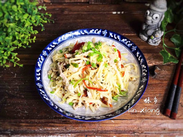 茭白炒肉絲的做法-咸鮮味炒菜譜