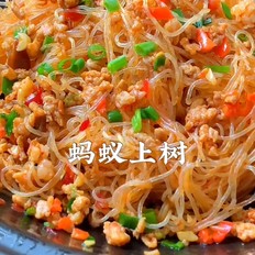 螞蟻上樹的做法-咸鮮味炒菜譜