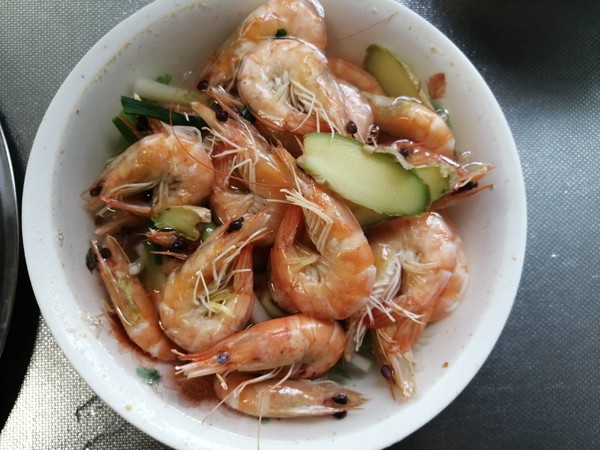 原味水煮蝦的做法-酸辣味煮菜譜