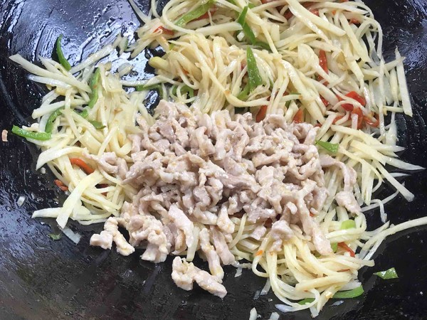 茭白炒肉絲的做法-咸鮮味炒菜譜