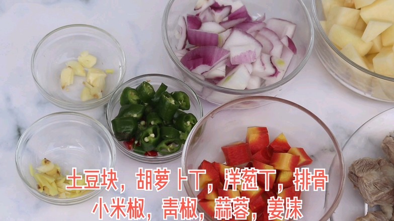 電飯煲排骨土豆飯的做法-咸鮮味煮菜譜