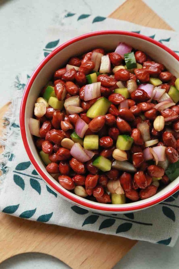 好吃到停不下來的老醋花生的做法-家常味拌菜譜