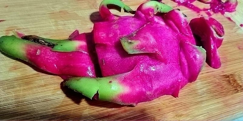 椒麻火龍果皮的做法-麻辣味拌菜譜