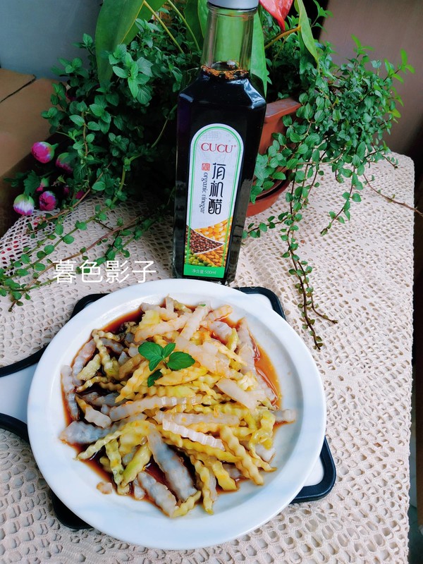 酸甜青瓜涼皮的做法-酸甜味拌菜譜